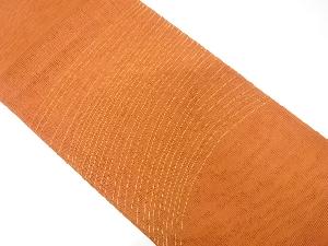 正絹　絽紗　流水模様織り出し　夏用袋帯